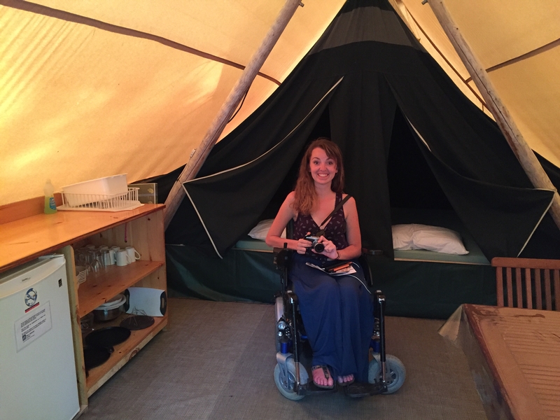 Tente Huttopia accessible