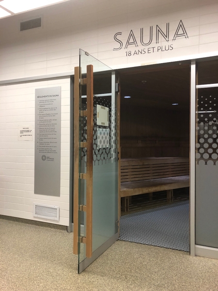 Sauna accessible