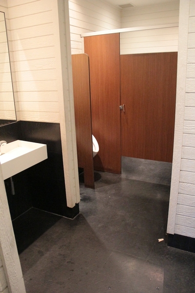 Salle de toilette hommes - Cabine