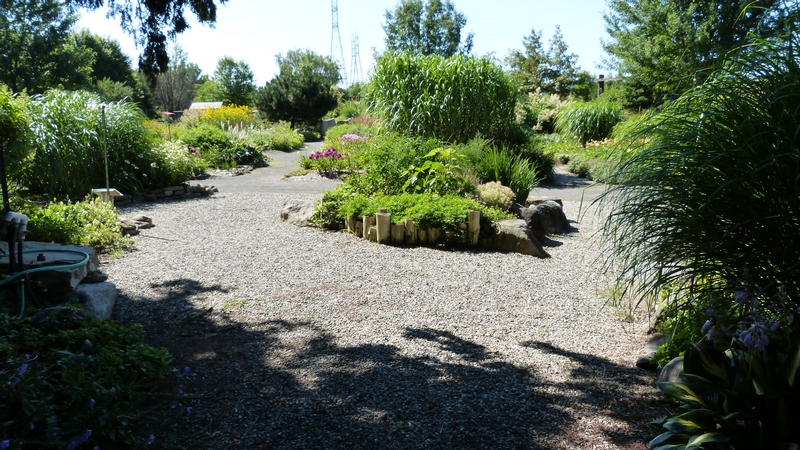 Partie des jardins partiellement accessible