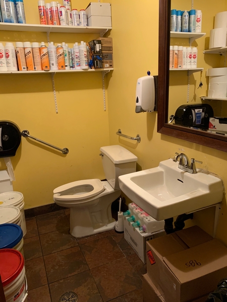 Salle de toilette non accessible