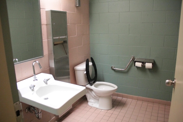 Salle de toilette à cabinet unique - hommes