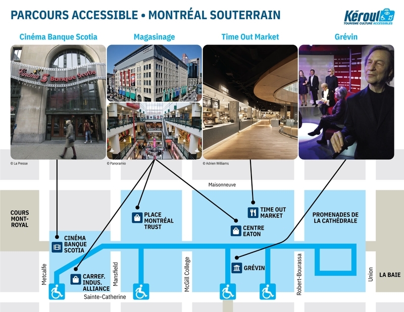 Parcours accessible du Montréal souterrain