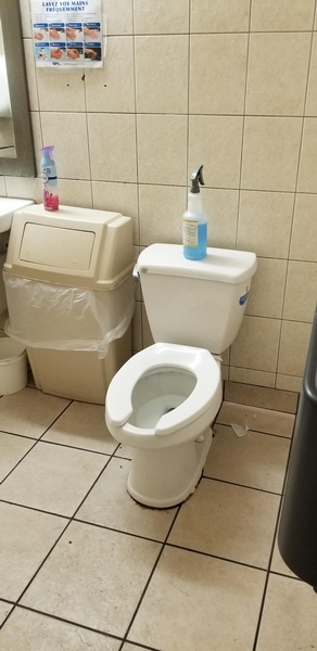 Intérieur de la toilette