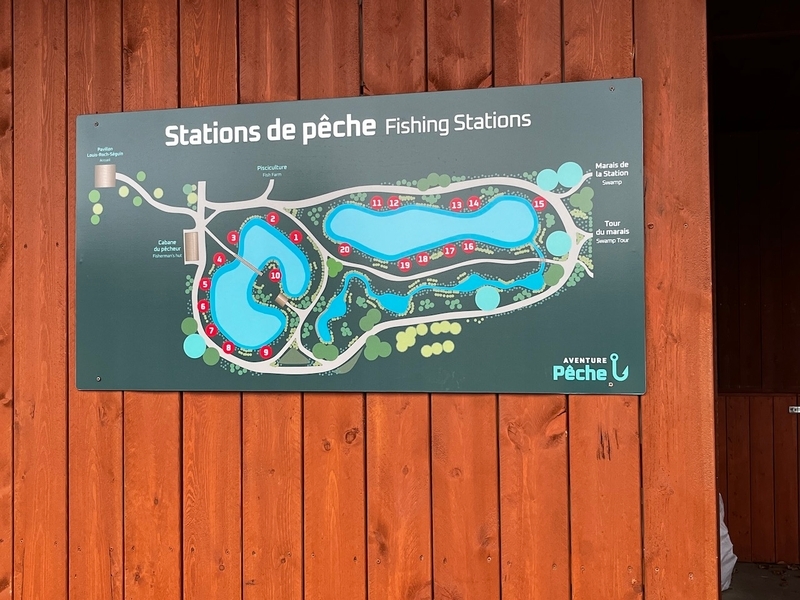 Plan stations de pêche (été et hiver)