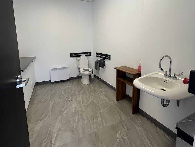 Refuge Pageau - salle de toilette - Pavillon de l'expérience immersive
