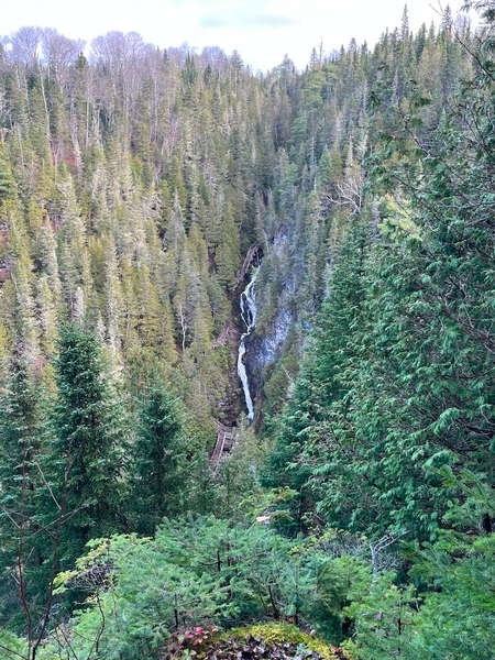 Canyon de la rivière Rimouski - marches du sentier de la Descente aux Enfers