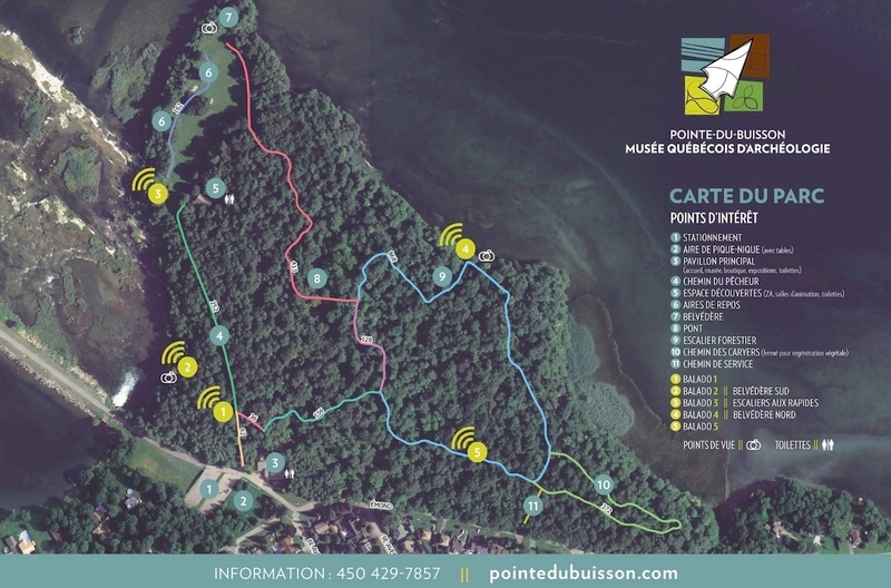 Cartes du parc Pointe-du-Buisson