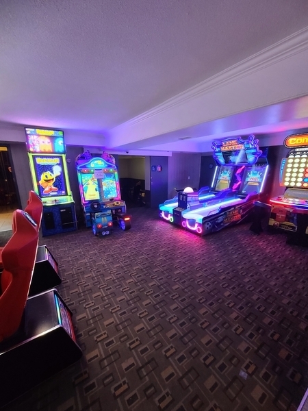 Salle d'arcade (trois jeux accessibles)