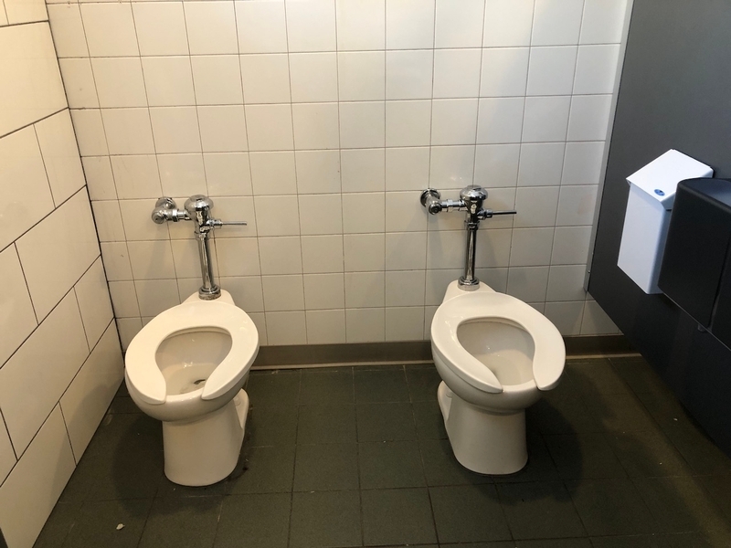 Salle de toilette pour femme au rez-de-chaussée