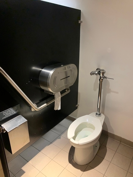 Salle de toilette des femmes près de la réception
