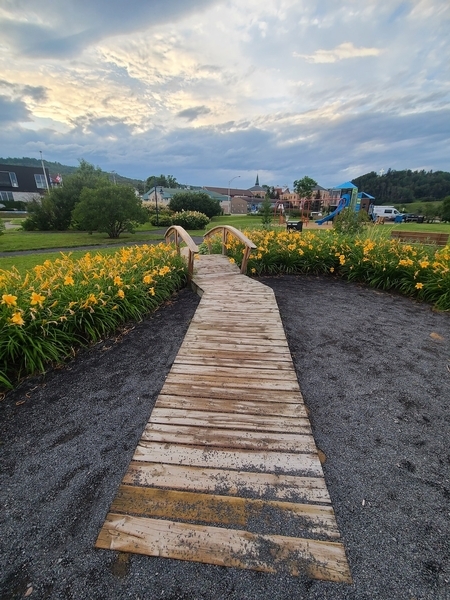 Passerelle en bois