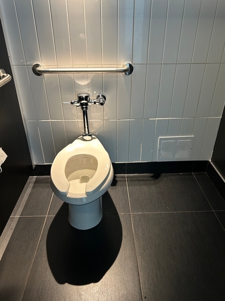 Salle de toilettes homme située près des salles de réception 