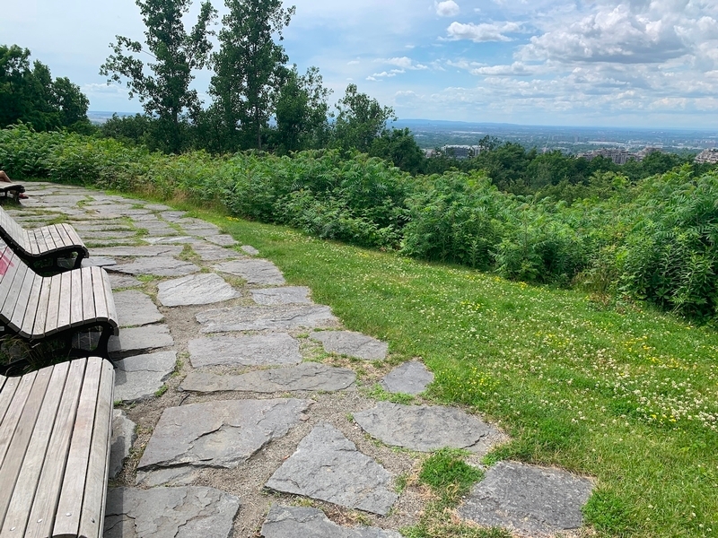 Aire de repos sur le sentier