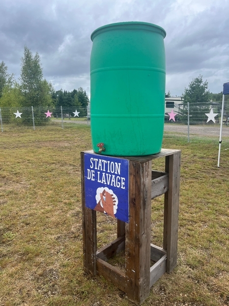 Site Camping Bivouak - station de lavage de mains